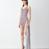 Rhinestoned Marjan Dress Cosmo