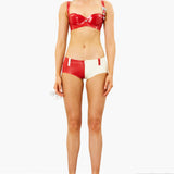 Agnes Latex Shorts Gazpacho