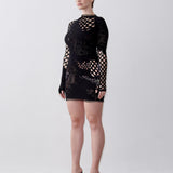 Raquel Dress Jet Black Floral