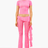 Elle Trousers Pink Texas