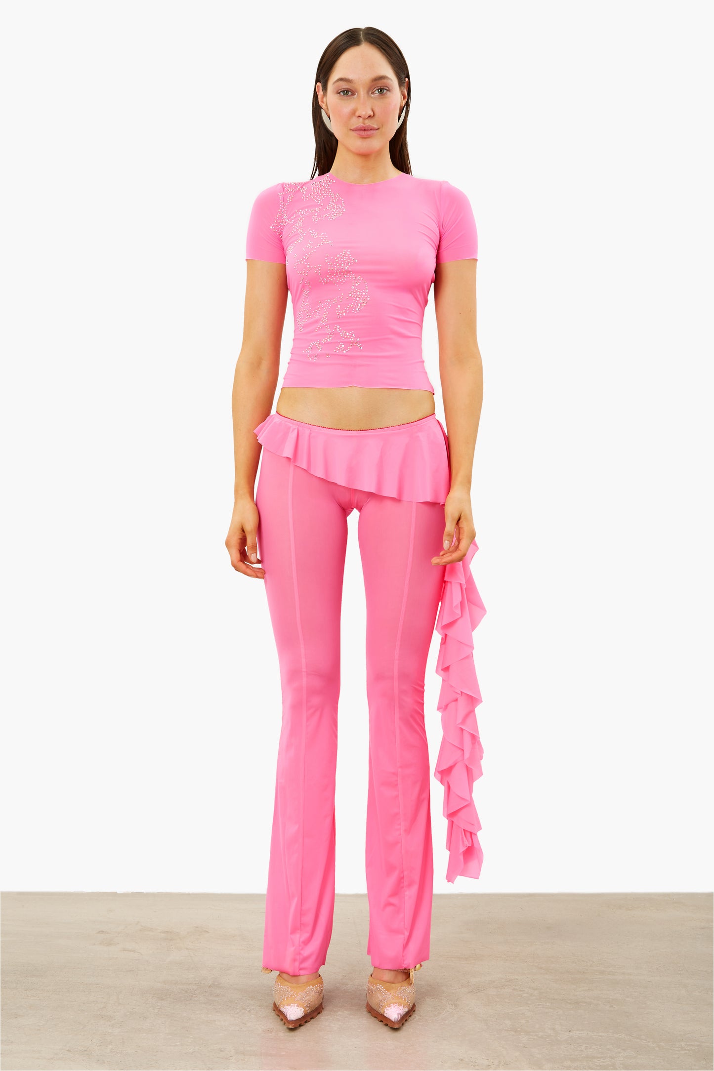Elle Trousers Pink Texas