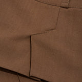 Suzan Micro Tailored Skirt Tobacco