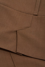 Suzan Micro Tailored Skirt Tobacco